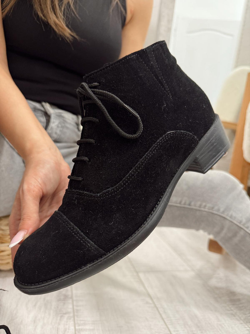 Kožne polučizme F612 - BELEZZA SCARPE - CRNA