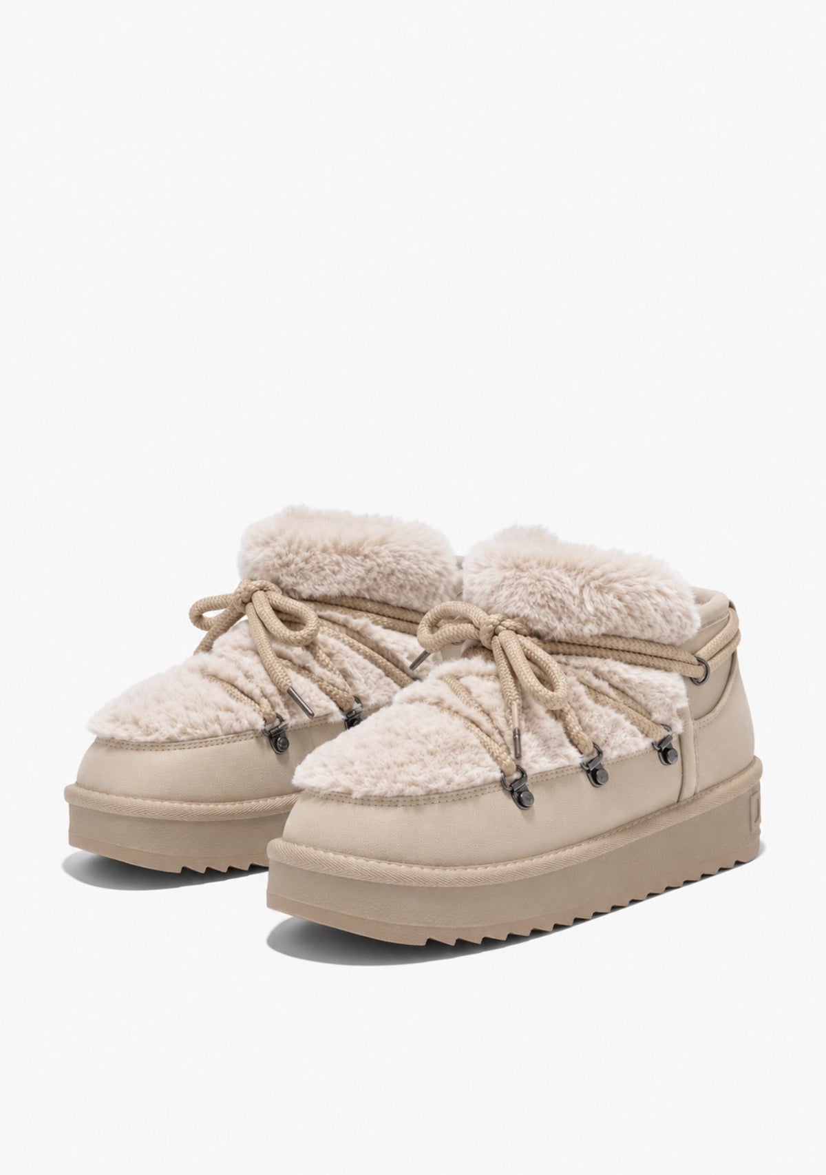 Gležnjače D.Franklin Nordic Trk Fur Low Off White G637 - SVETLO BEŽ