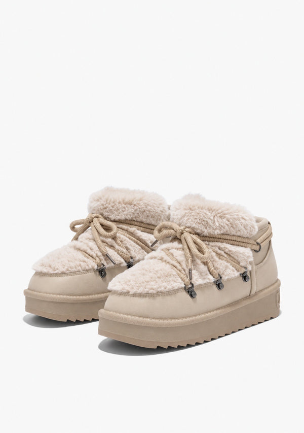 D.Franklin Nordic Trk Fur Low Off White G637 Gležnjače - SVETLO BEŽ