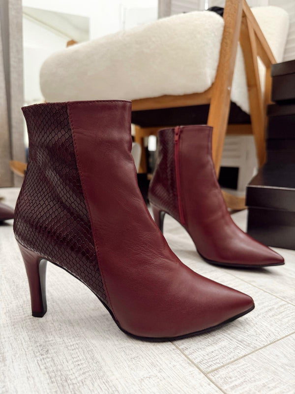 Kožne polučizme F675 - LOVE BALLERIN'S - KROKO - BORDO