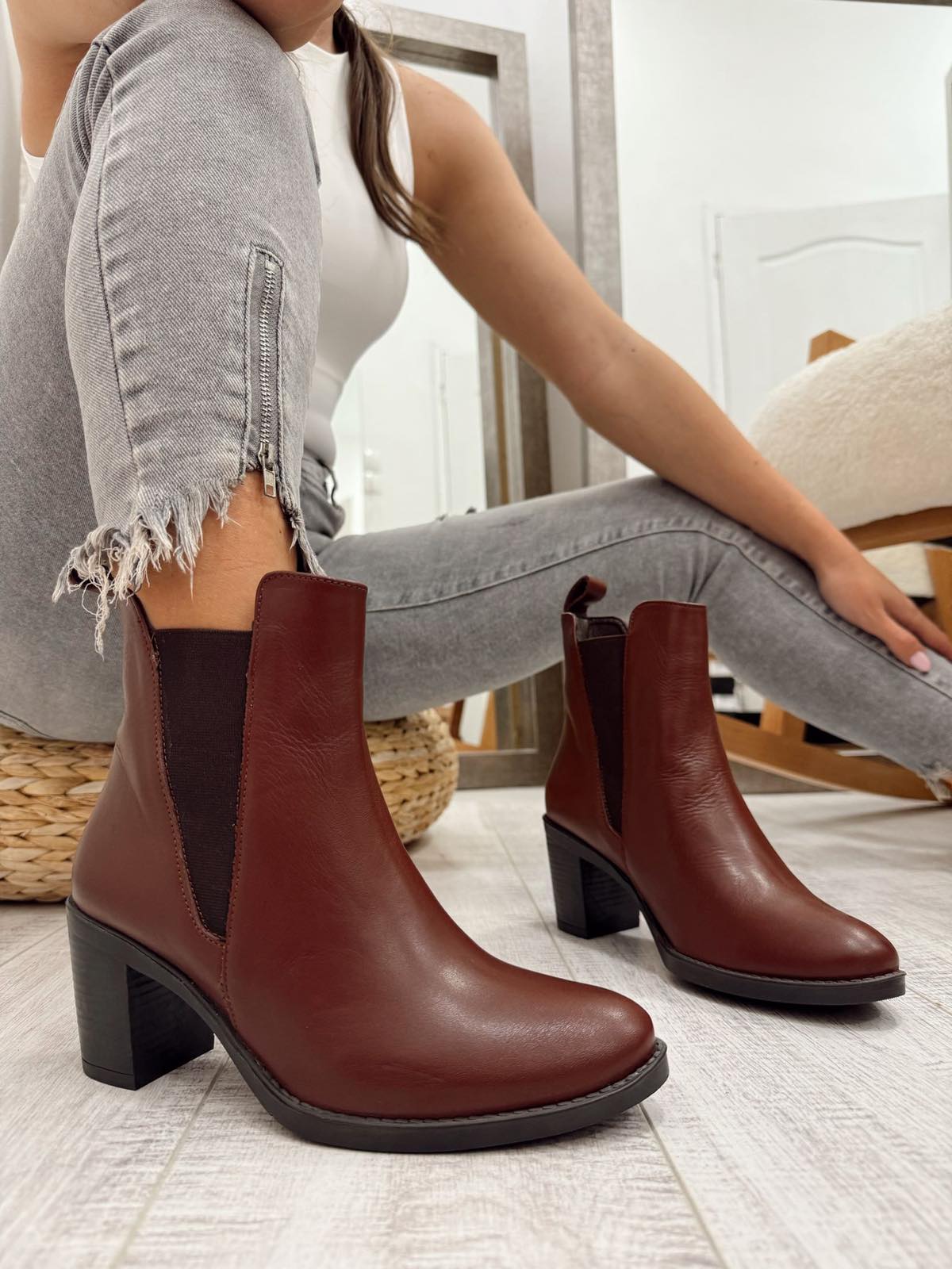 Kožne polučizme F591 - BELEZZA SCARPE - SMEĐA