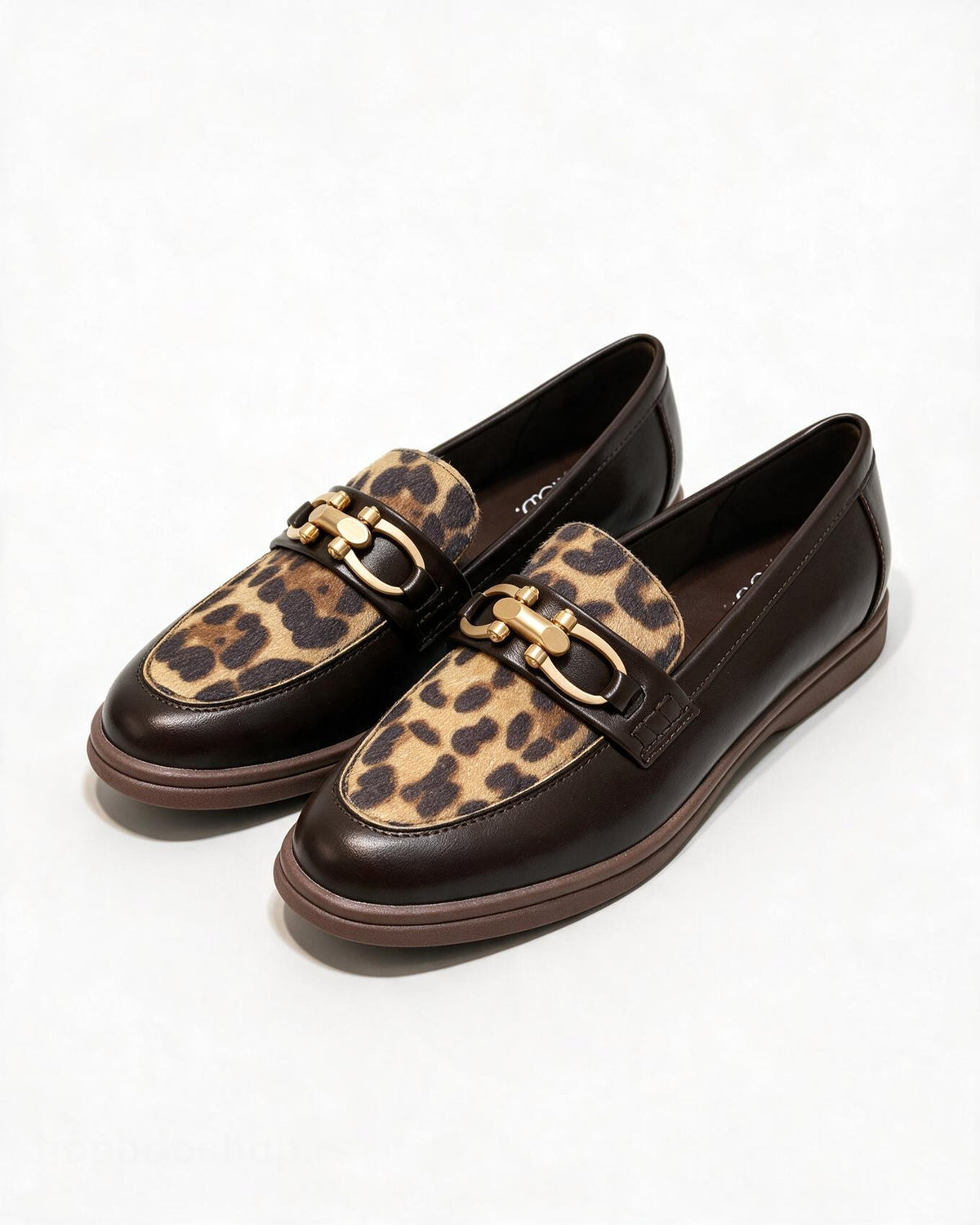 Ženske cipele - mokasine G566 - M.O.D. - LEOPARD - SMEĐA