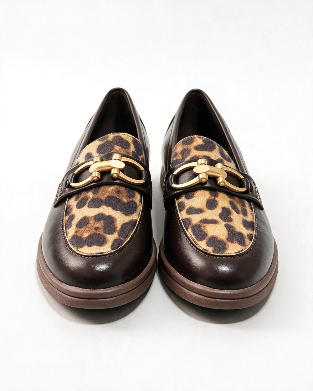 Ženske cipele - mokasine G566 - M.O.D. - LEOPARD - SMEĐA