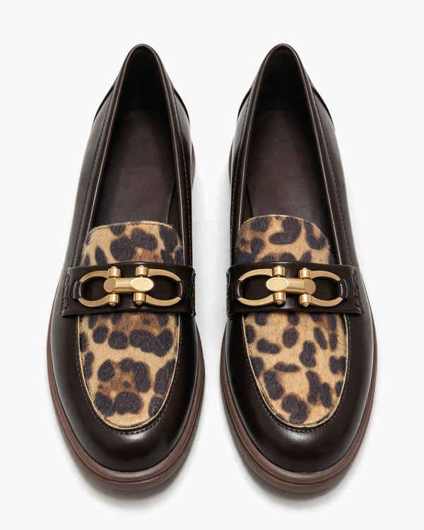 Ženske cipele - mokasine G566 - M.O.D. - LEOPARD - SMEĐA