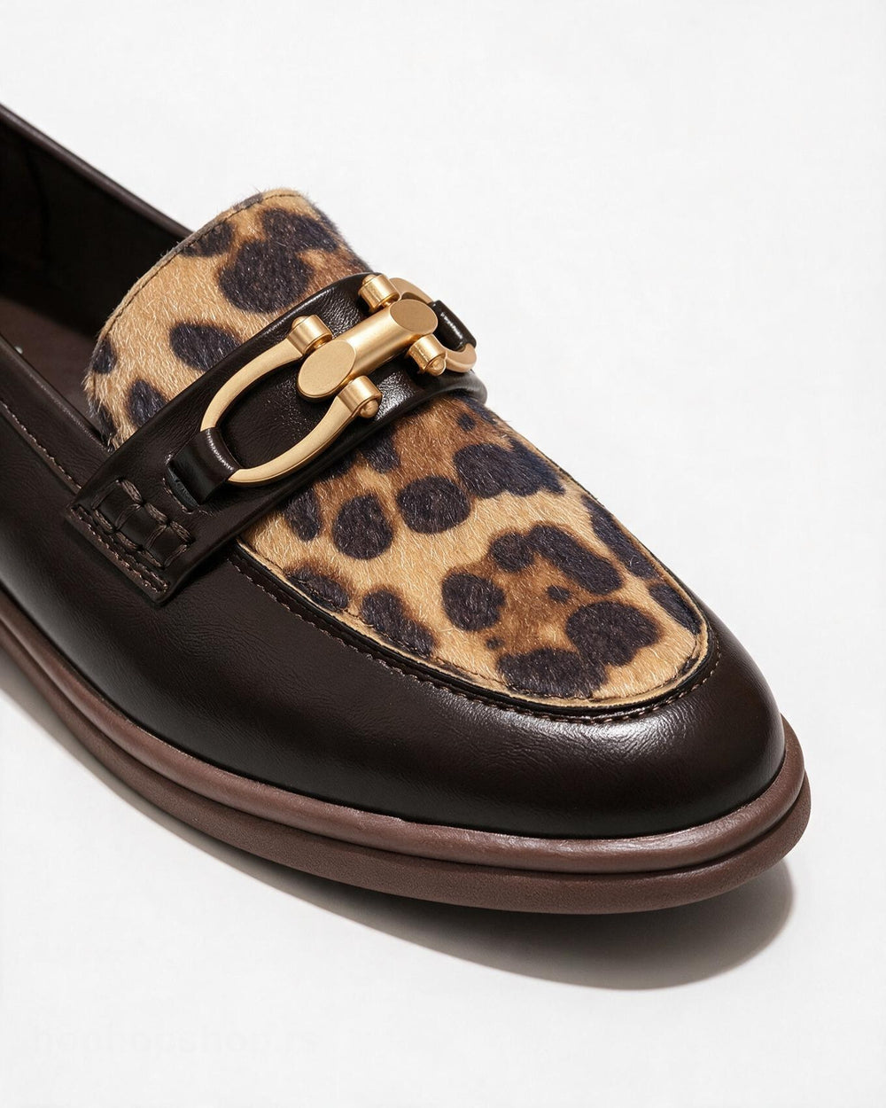 Ženske cipele - mokasine G566 - M.O.D. - LEOPARD - SMEĐA