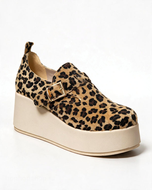 Ženske cipele na platformu G583 - LEOPARD