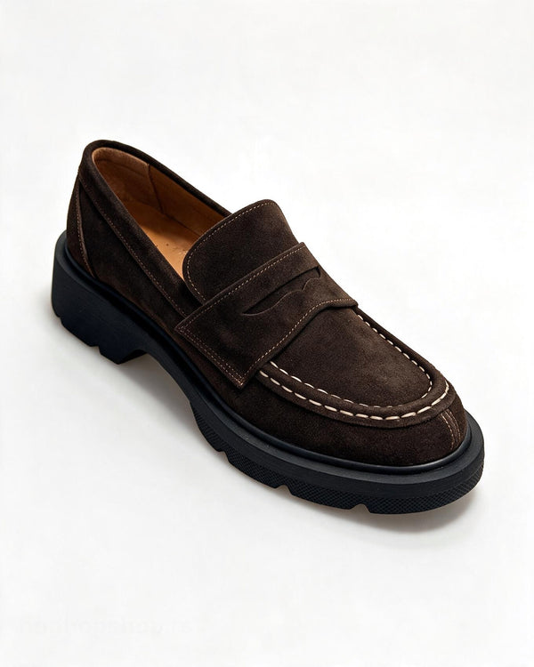 Kožne cipele - mokasine G644 - ATO SHOES - SMEĐA
