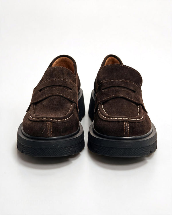 Kožne cipele - mokasine G644 - ATO SHOES - SMEĐA