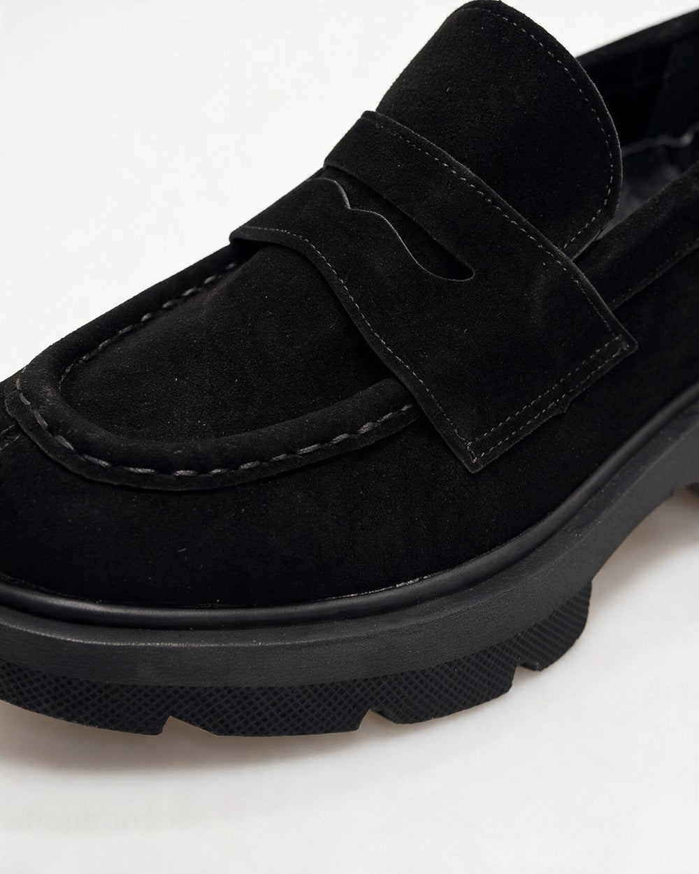 Kožne cipele - mokasine G644 - ATO SHOES - CRNA