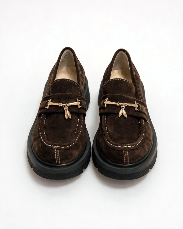 Kožne cipele - mokasine G645 - ATO SHOES - SMEĐA