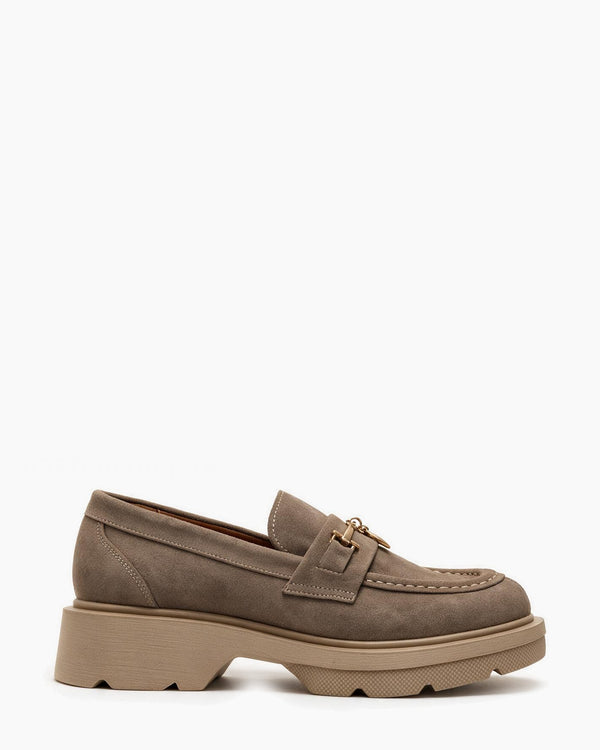 Kožne cipele - mokasine G645 - ATO SHOES - BEŽ