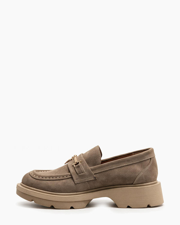 Kožne cipele - mokasine G645 - ATO SHOES - BEŽ