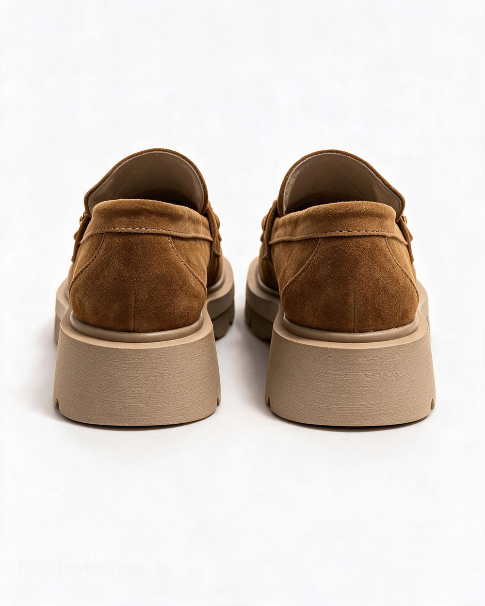 Kožne cipele - mokasine G645 - ATO SHOES - KAMEL