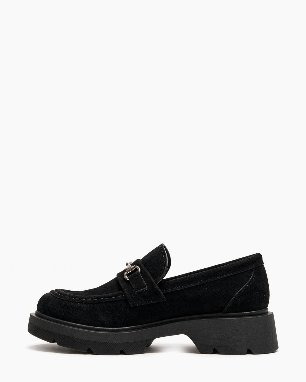 Kožne cipele - mokasine G647 - ATO SHOES - CRNA
