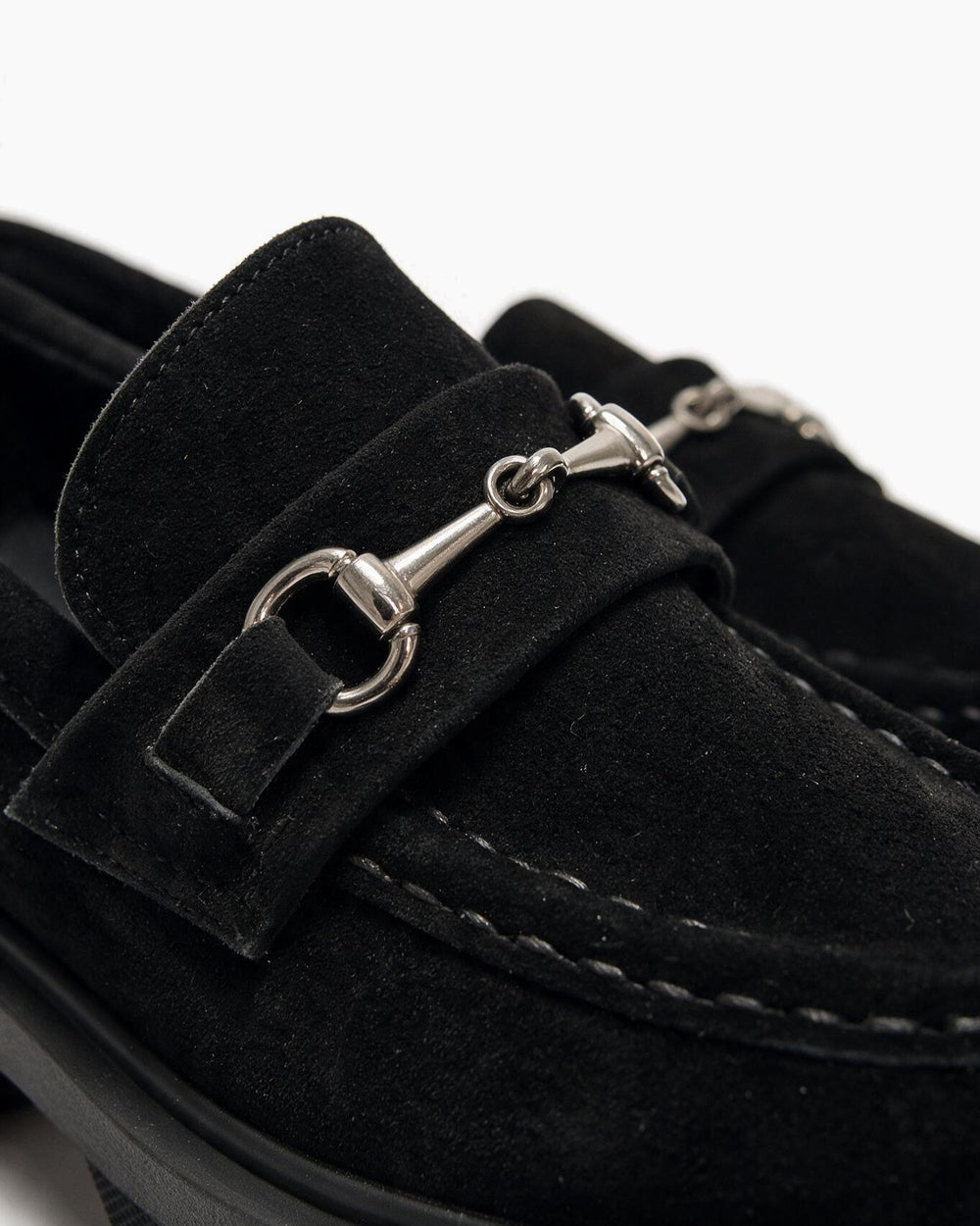 Kožne cipele - mokasine G647 - ATO SHOES - CRNA