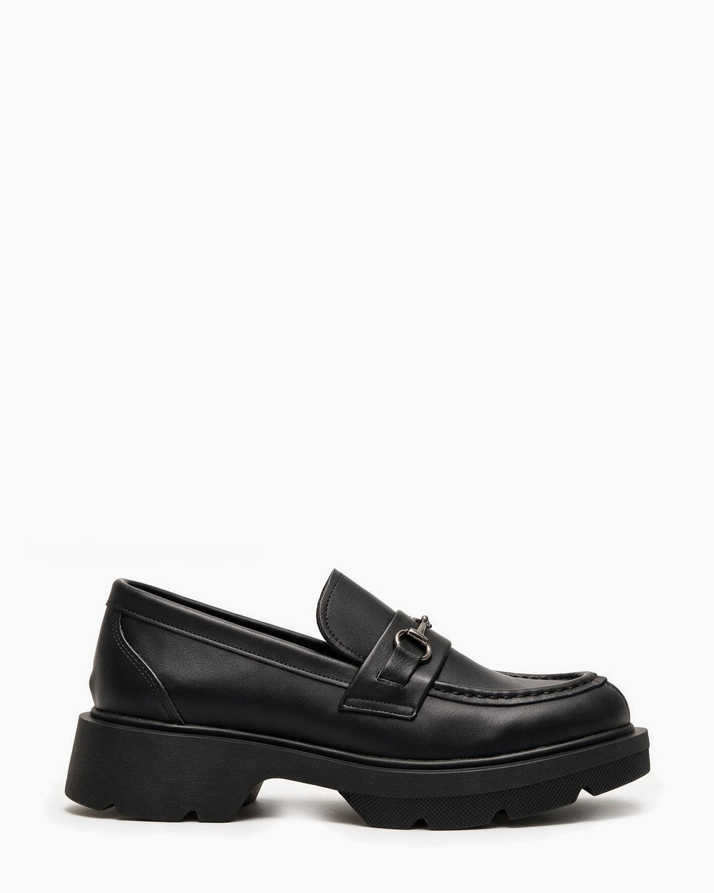 Kožne cipele - mokasine G647 - ATO SHOES - CRNA