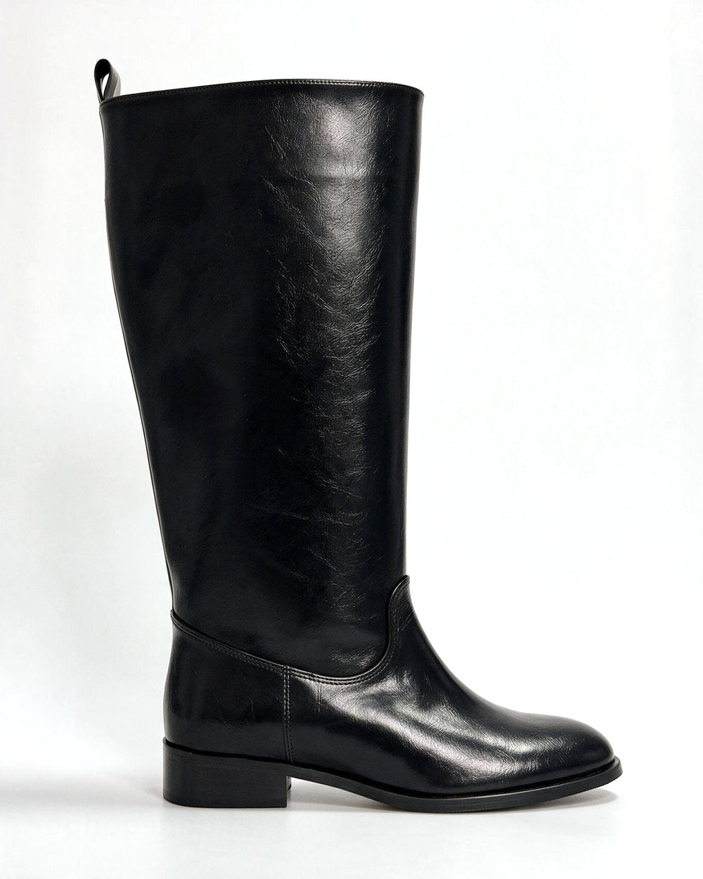 Kožne čizme G649 - ATO SHOES - CRNA