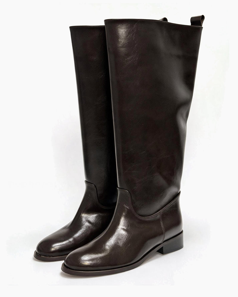 Kožne čizme G649 - ATO SHOES - SMEĐA