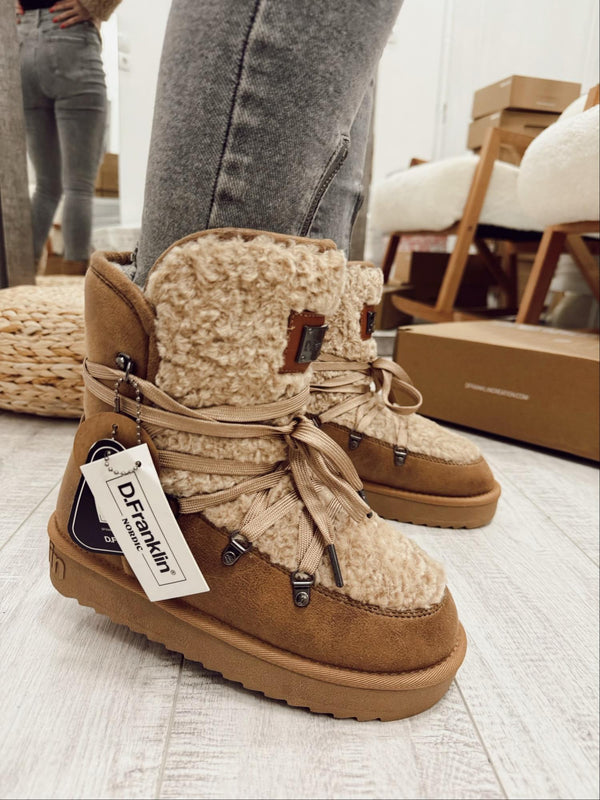Ženske polučizme F988 - D.FRANKLIN NORDIC FUR SAND - TAMNO BEŽ