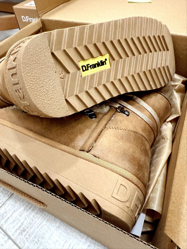 Ženske polučizme F988 - D.FRANKLIN NORDIC FUR SAND - TAMNO BEŽ