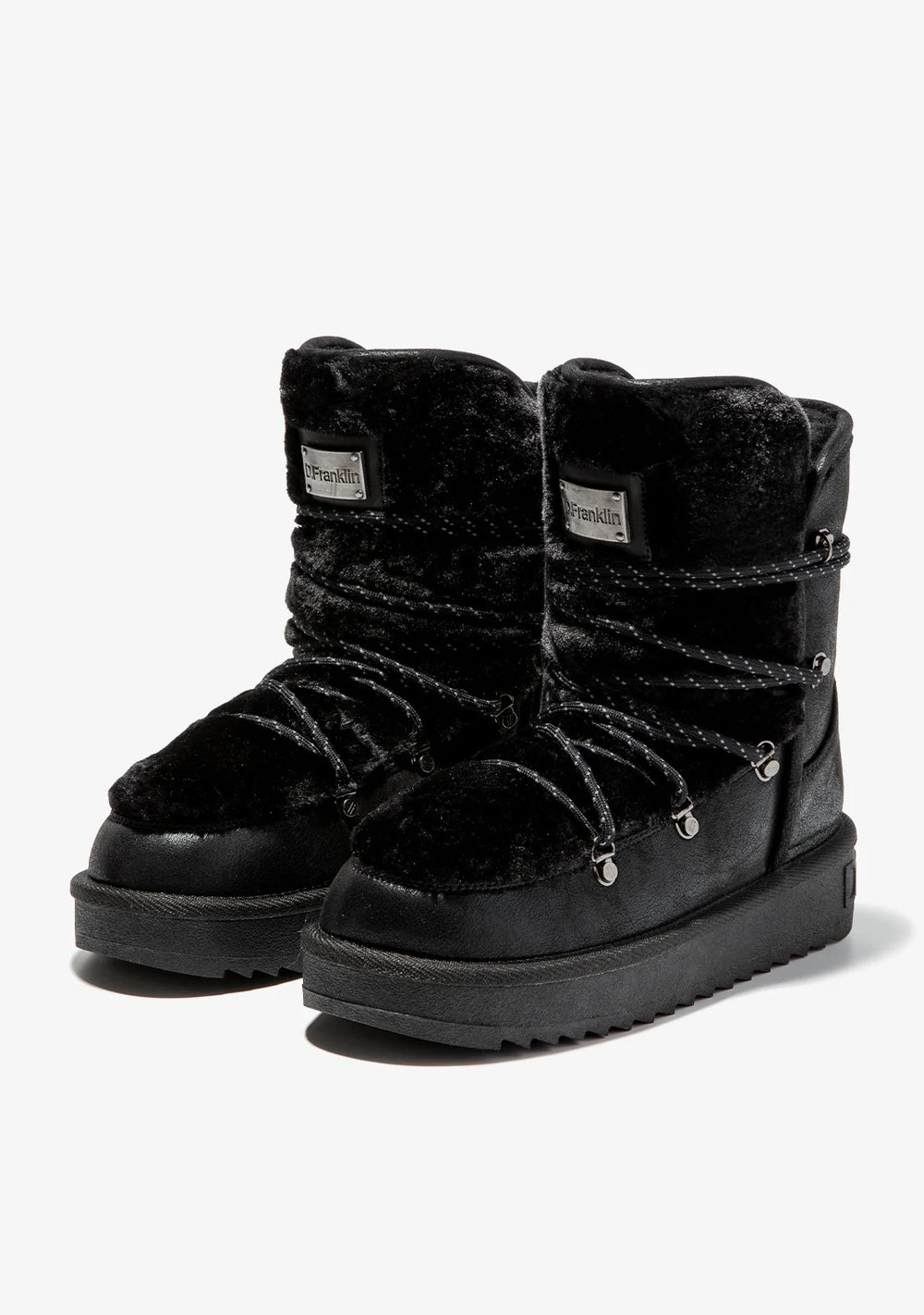 Ženske polučizme F987 - D.FRANKLIN NORDIC TRK FUR BLACK - CRNA