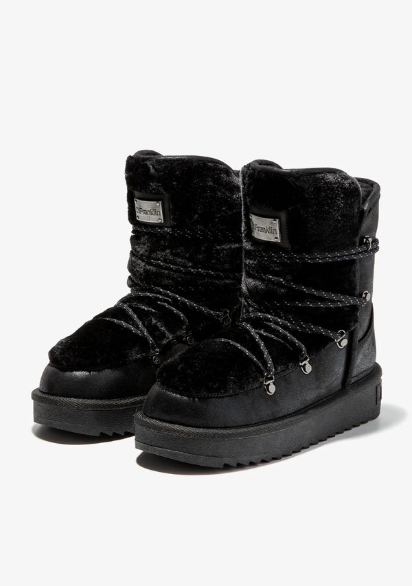 Ženske polučizme F987 - D.FRANKLIN NORDIC TRK FUR BLACK - CRNA