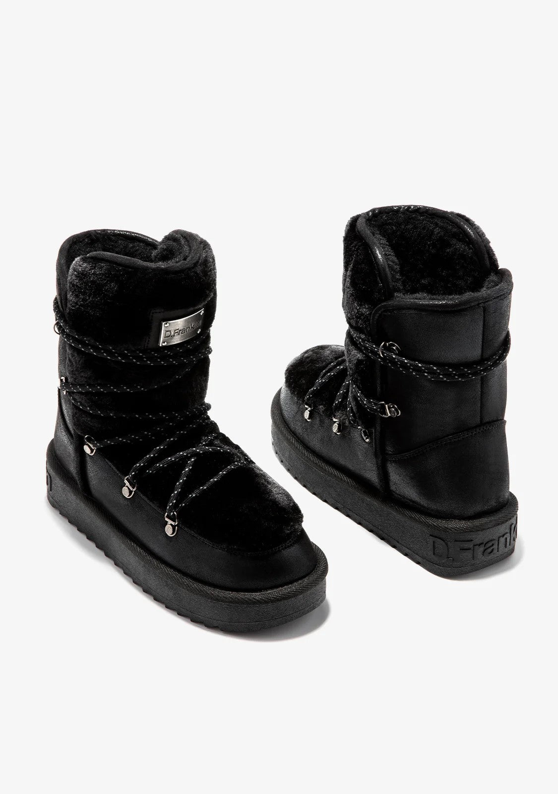 Ženske polučizme F987 - D.FRANKLIN NORDIC TRK FUR BLACK - CRNA