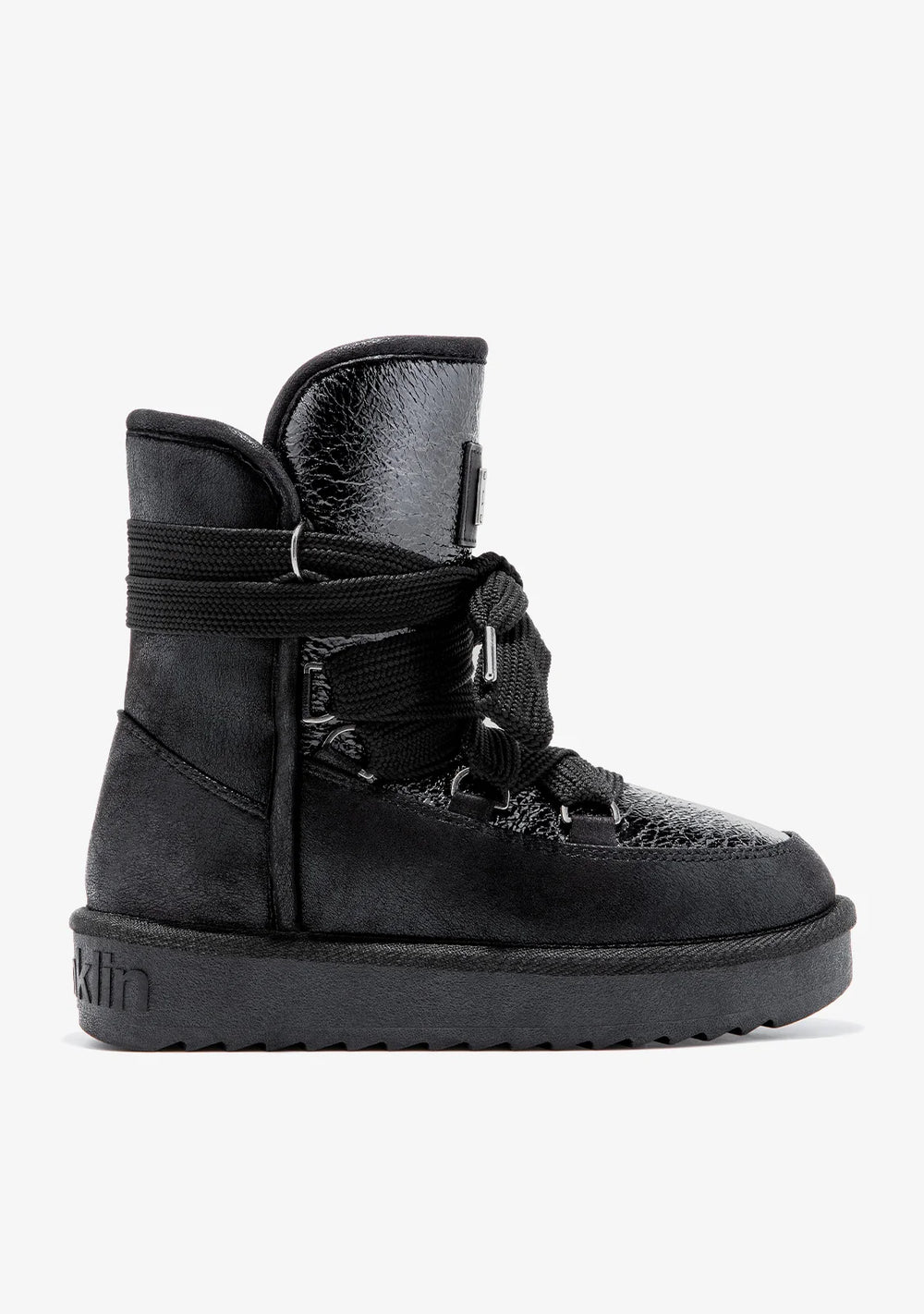 Ženske polučizme F984 - D.FRANKLIN NORDIC SHINY BLACK - CRNA