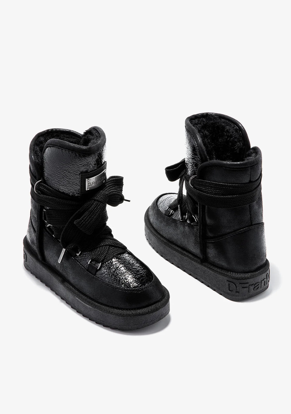 Ženske polučizme F984 - D.FRANKLIN NORDIC SHINY BLACK - CRNA