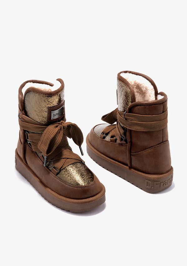 Ženske polučizme F984 - D.FRANKLIN NORDIC SHINY NUT - KAMEL
