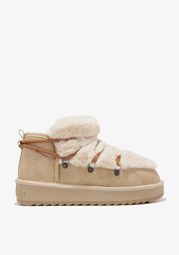 Gležnjače D.Franklin Nordic Trk Fur Low Beige F989 - BEŽ