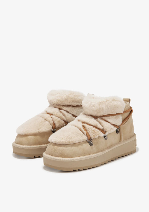 Gležnjače D.Franklin Nordic Trk Fur Low Beige F989 - BEŽ