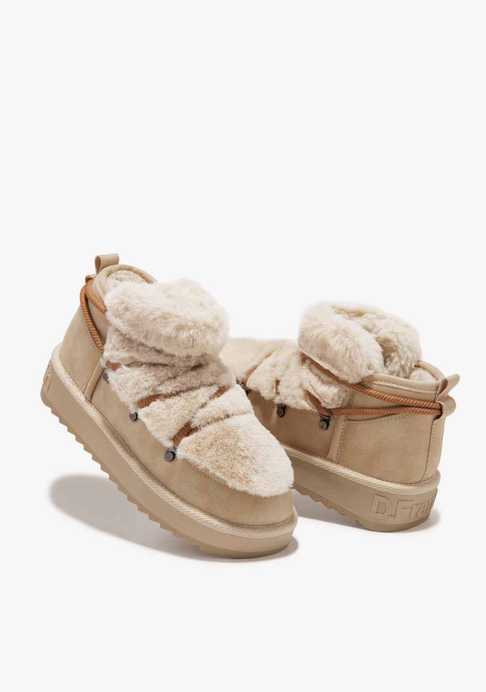 Gležnjače D.Franklin Nordic Trk Fur Low Beige G637 - BEŽ