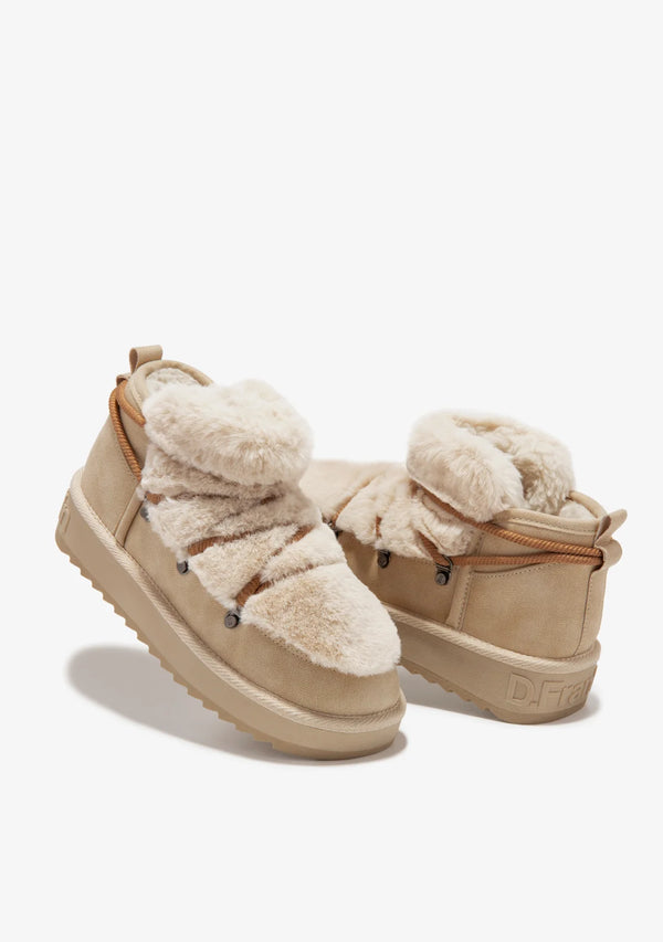 Gležnjače D.Franklin Nordic Trk Fur Low Beige F989 - BEŽ