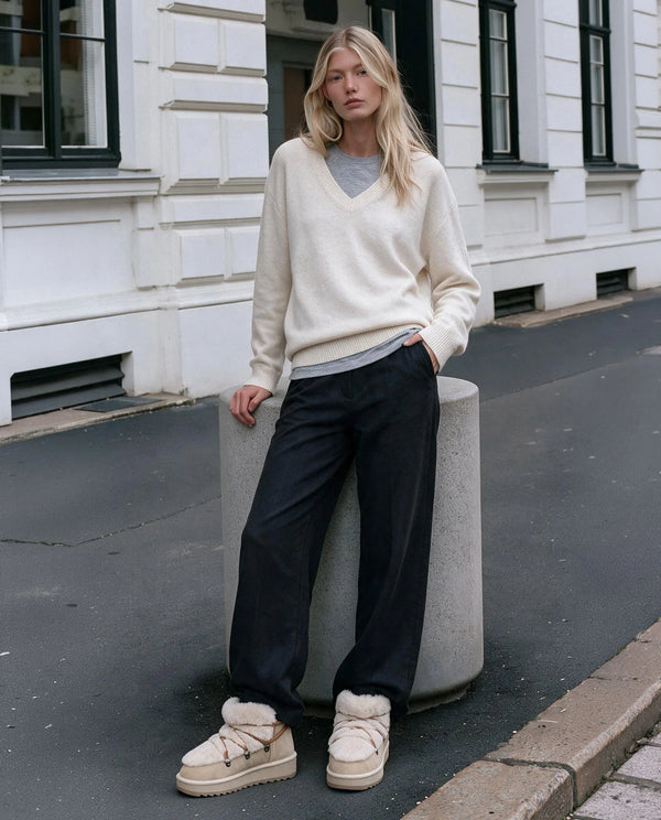 Gležnjače D.Franklin Nordic Trk Fur Low Beige F989 - BEŽ
