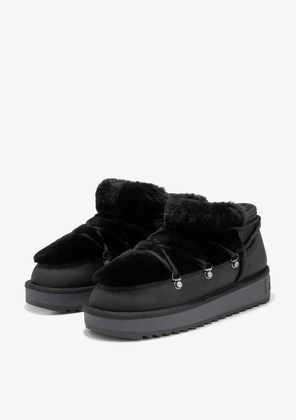 Gležnjače D.Franklin Nordic Trk Fur Low Black G637 - CRNA