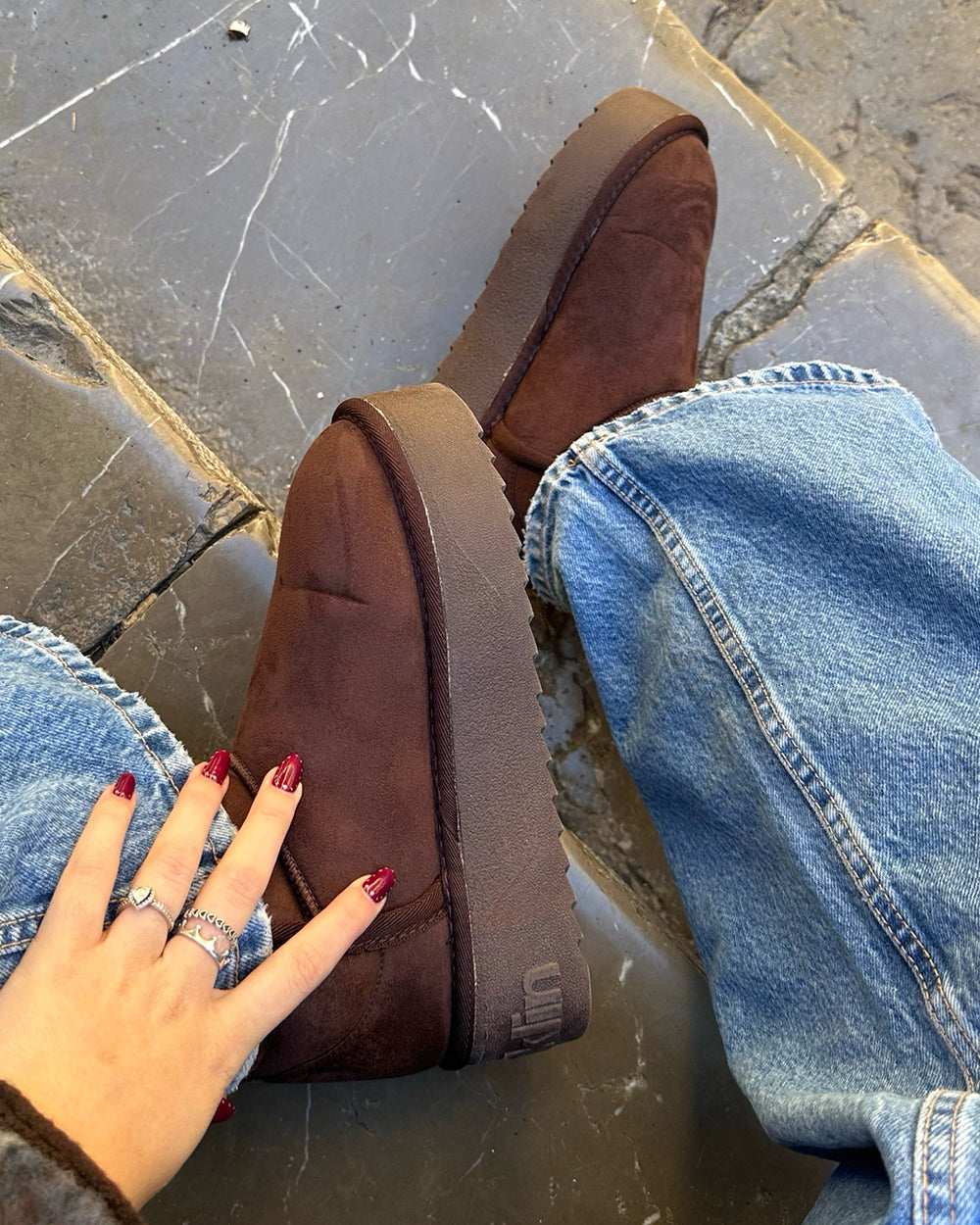 Gležnjače D.Franklin Nordic Low Basic Chocolate G633 - SMEĐA