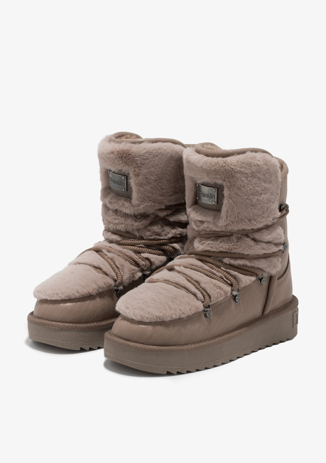 Ženske čizme D.Franklin Nordic Trk Fur Taupe G689 - TAUPE