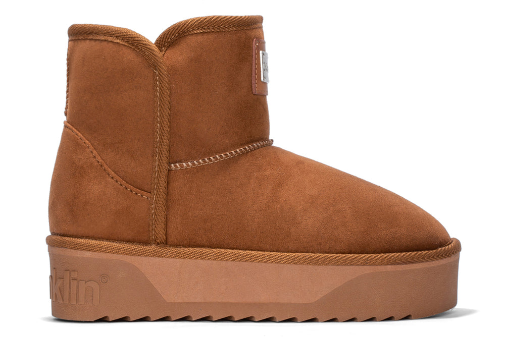 Ženske čizme D.Franklin Nordic V.2 Basic Low Tan G634 - SVETLO SMEĐA