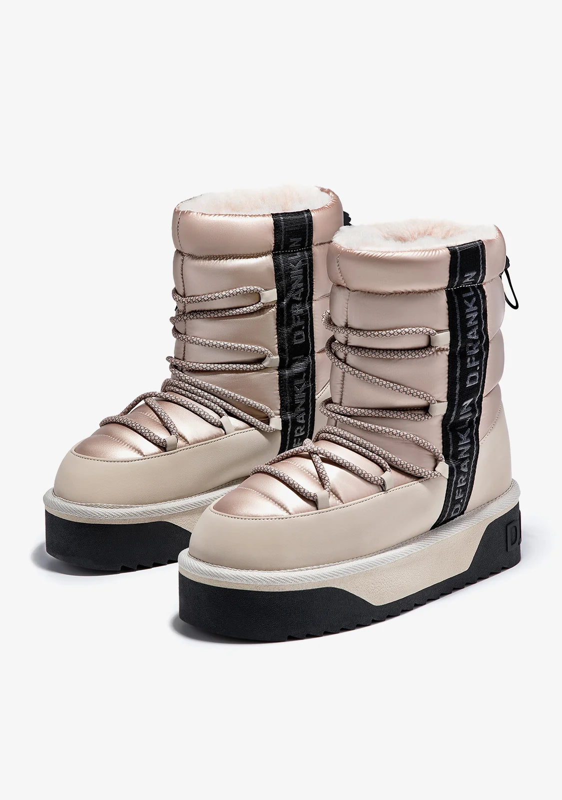 Ženske čizme za sneg F985 - D. FRANKLIN NORDIC BOMB V.2 BEIGE - BEŽ