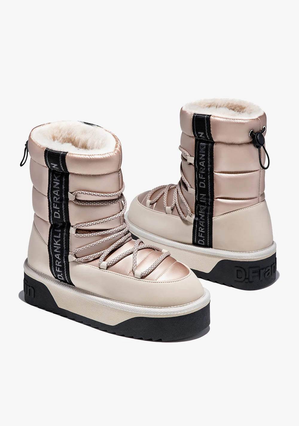 Ženske čizme za sneg F985 - D. FRANKLIN NORDIC BOMB V.2 BEIGE - BEŽ