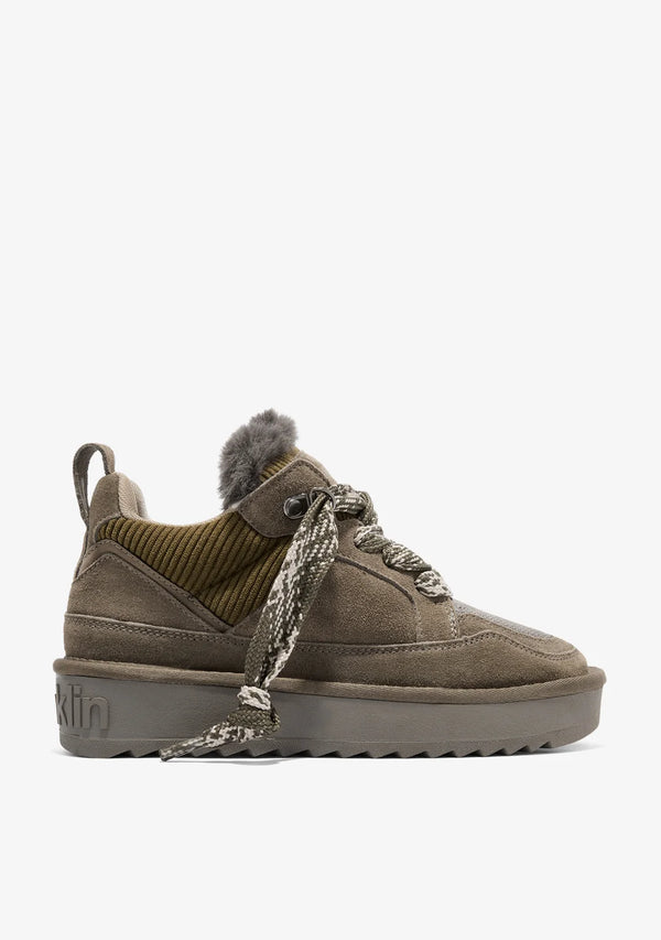 Ženske patike D.Franklin Nordic Snk Khaki G705 - MASLINASTA