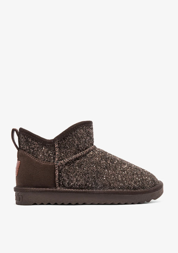 Gležnjače D.Franklin Nordic Lite Ww Glitter Choco G706 - SMEĐA