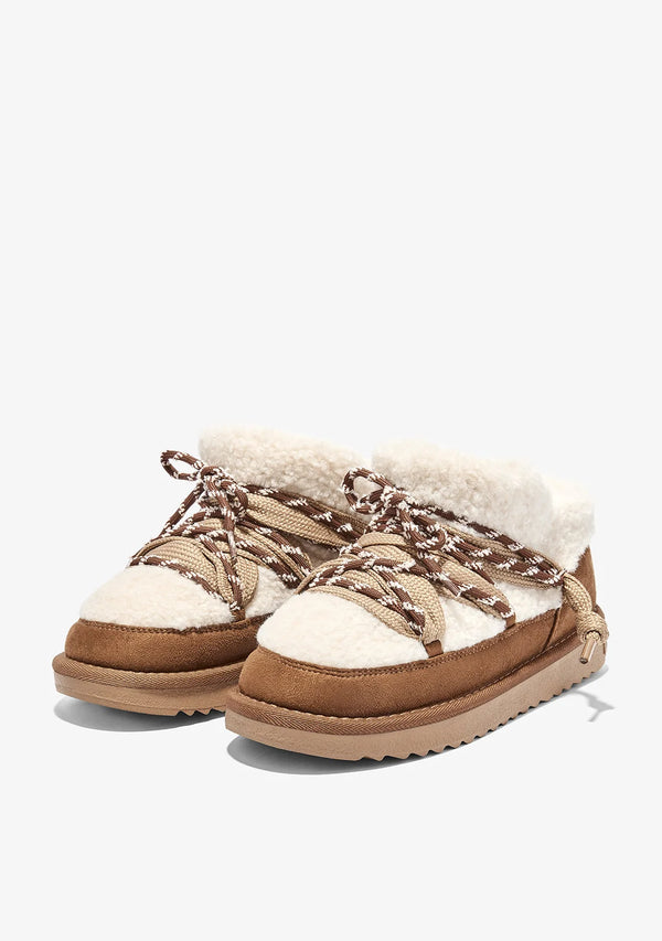 Gležnjače D.Franklin Nordic Lite Sherpa Tan G708 - BEŽ - SMEĐA