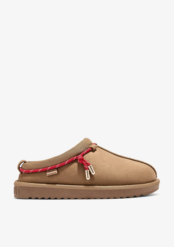 Zimske papuče D.Franklin Nordic Lite Clog Tan G630 - KAMEL