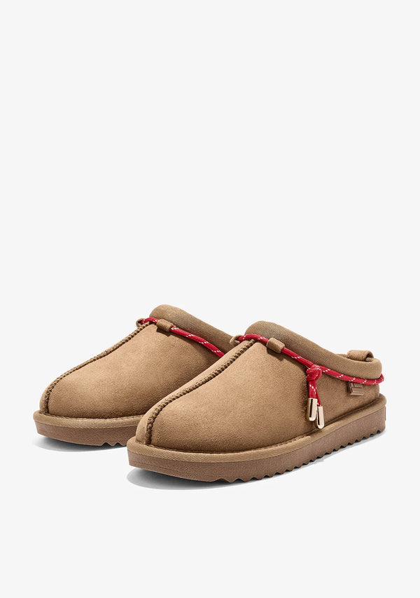 Zimske papuče D.Franklin Nordic Lite Clog Tan G630 - KAMEL