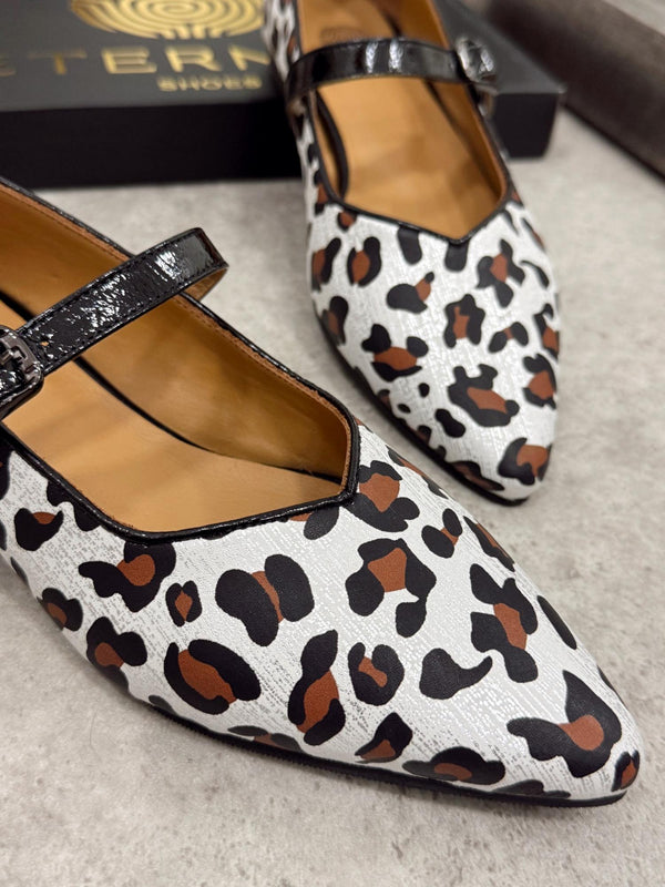 Kožne baletanke G149 - ETERNAL - špic - LEOPARD