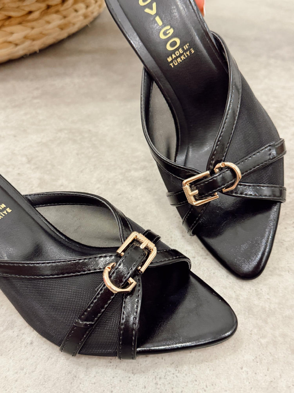 Ženske papuče - štikle G477 - ROVIGO - CRNA