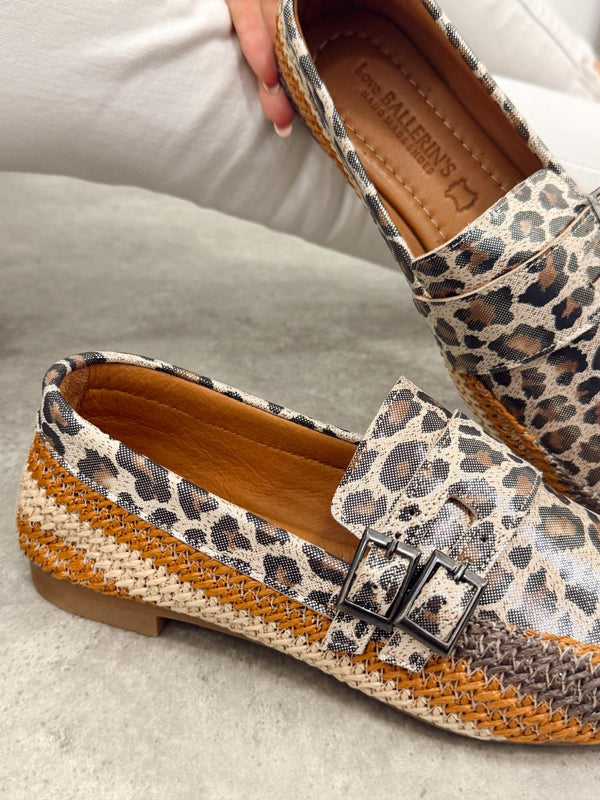 Kožne cipele - mokasine G417 - LOVE BALLERINS - LEOPARD