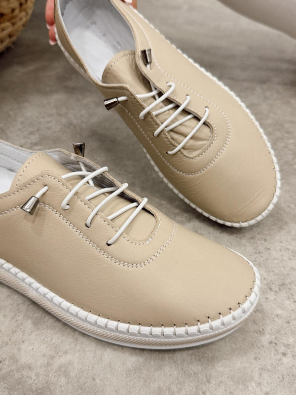 Kožne patike G450 - ATO SHOES - BEŽ